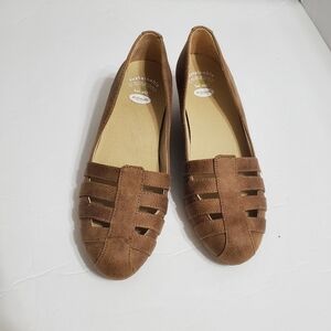 Dr. Scholl's Be Free Wedge Heels Shoes 6M Brown